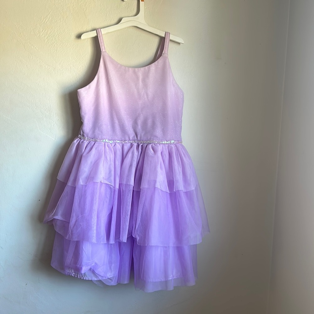 Cat & Jack. Girls purple dress. Size Large (10/12). Gently Used.